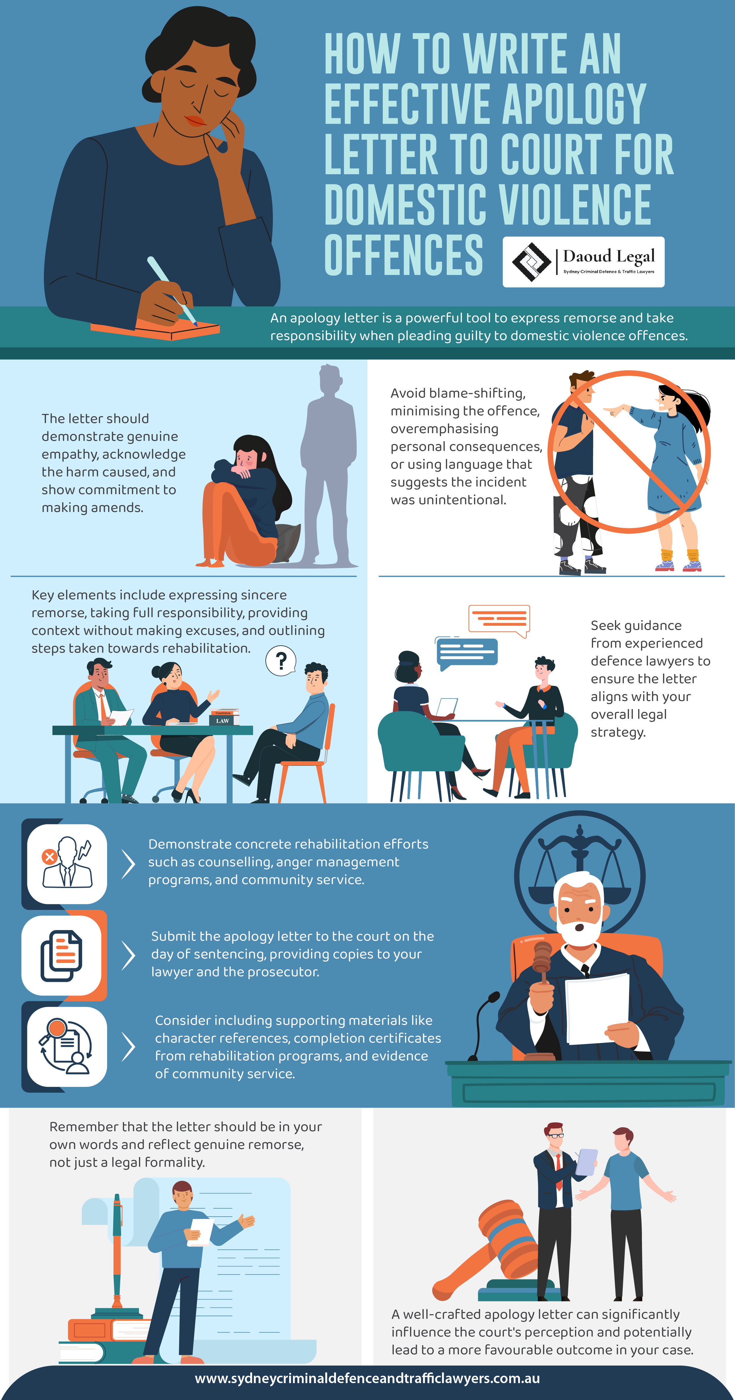 An Infographic Guide to Writing an Effective Apology Letter to Court for Domestic Violence Offences An Infographic Guide to Writing an Effective Apology Letter to Court for Domestic Violence Offences