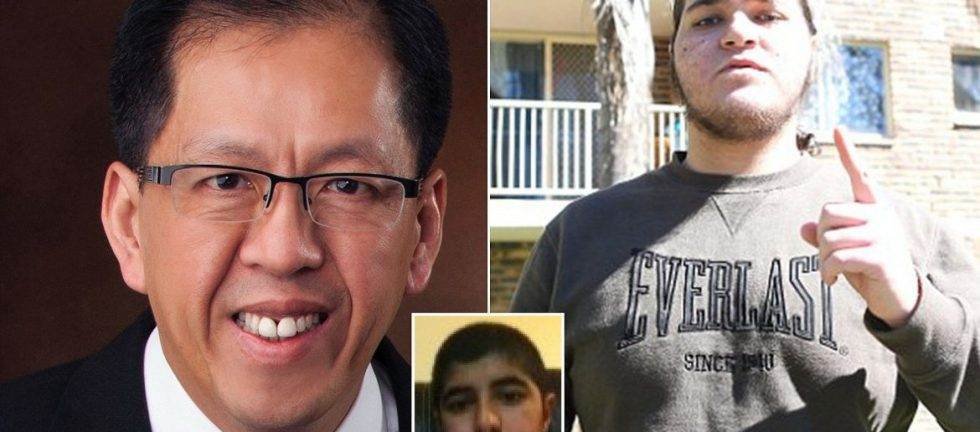 Collage of a man, a young man, and a boy. The young man wears an Everlast sweatshirt.