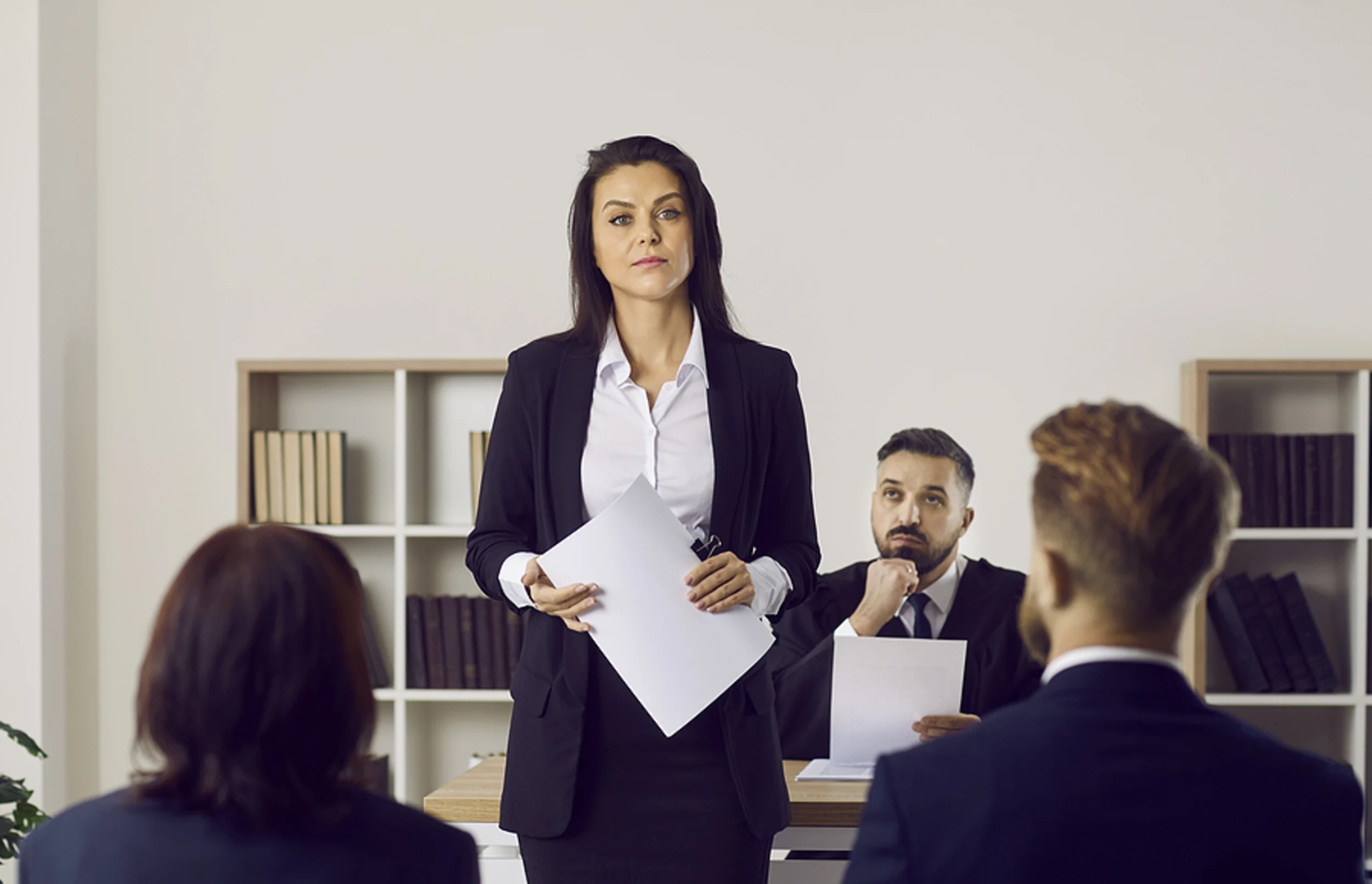 Legal professional discussing voir dire in NSW, focusing on pre-trial examinations and juror challenges in a courtroom setting.